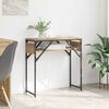 vidaXL Konsolbord Artisan Egetr&aelig; 75x30x75cm Konstrueret tr&aelig;