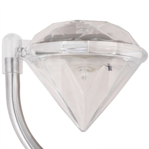 vidaXL soldrevne LED-havelamper 6 stk. 9x7,8x29,5 cm