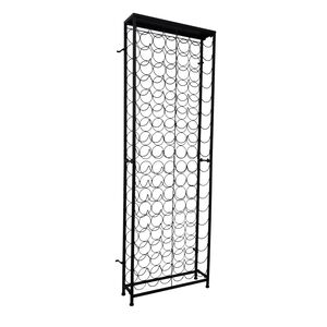 vidaXL vinreol til 108 flasker metal