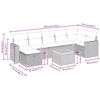 vidaXL sofas&aelig;t til haven 8 dele med hynder polyrattan beige