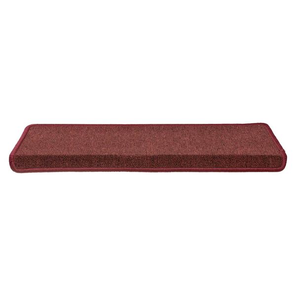 vidaXL trappem&aring;tter 30 stk. 65x21x4 cm bordeaux rektangul&aelig;r kant