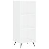 vidaXL hyldeskab 34,5x32,5x90 cm konstrueret tr&aelig; hvid