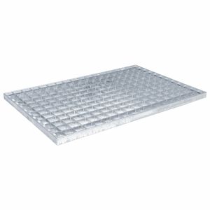 vidaXL Gitter S&oslash;lv 60 x 40 x 2 cm Hot-Dip Galvaniseret St&aring;l