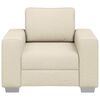 vidaXL Sofa Beige 100 x 80 x 82 cm Linned-blandet stof