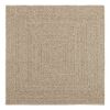 vidaXL gulvt&aelig;ppe ZIZUR beige 120x120cm jute-look indend&oslash;rs og udend&oslash;rs
