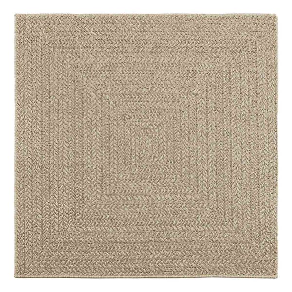 vidaXL gulvt&aelig;ppe ZIZUR beige 120x120cm jute-look indend&oslash;rs og udend&oslash;rs