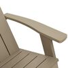 vidaXL Adirondack-havestol 75x88,5x89,5 cm polypropylen lysebrun