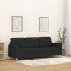 vidaXL 3-personers sofa 180 cm stof sort