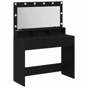 vidaXL Kl&aelig;deskab Sort eg 100 x 41 x 135 cm Konstrueret tr&aelig;