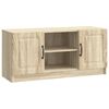 vidaXL TV-skab Sonoma-eg 102 x 34,5 x 47 cm Konstrueret tr&aelig;