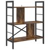 vidaXL Bogreol 5 niveauer 75 x 30 x 91 cm Konstrueret tr&aelig; R&oslash;get eg