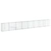 vidaXL gabionkurv med cover 800x50x100 cm galvaniseret jern