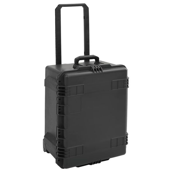 vidaXL transportabel flightcase 62,5x49,5x37 cm PP sort