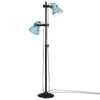 vidaXL gulvlampe 25 W 25x25x90/140 cm E27 rustik blå