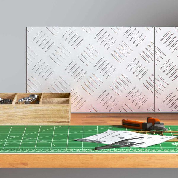 vidaXL Trappe Tread Rektangul&aelig;r 2 pcs S&oslash;lv 30 x 20 cm Aluminium