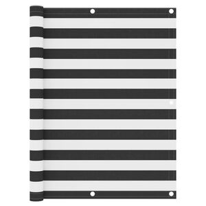 vidaXL altanafsk&aelig;rmning 120x500 cm oxfordstof antracitgr&aring; og hvid