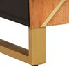 vidaXL skænk 90x33,5x75 cm massivt mangotræ brun og sort