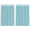 vidaXL voile-gardiner med l&oslash;kker 2 stk. 140x175 cm turkis
