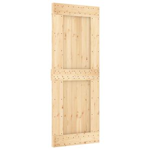 vidaXL Skyded&oslash;r NARVIK Naturfarvet og sort 80 x 210 cm (213,5 cm)