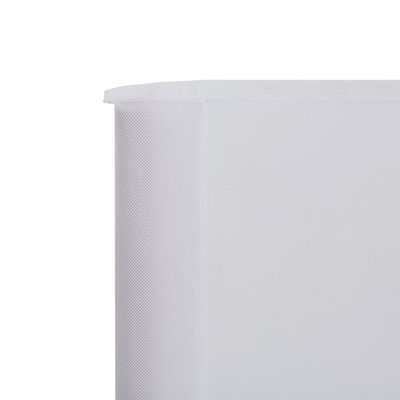 vidaXL 3-panels læsejl stof 400 x 120 cm hvid