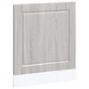 vidaXL l&aring;ge til opvaskemaskine Porto 60x1,5x57 cm gr&aring; sonoma-eg