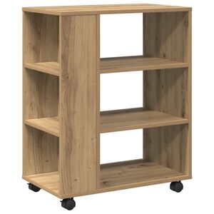 vidaXL rullebord 60x35x75 cm konstrueret tr&aelig; kunsteg