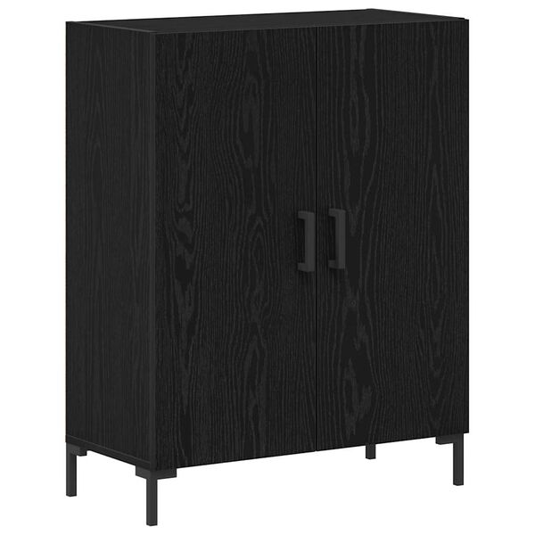 vidaXL Sideboard Sort eg 69,5 x 34 x 90 cm Konstrueret tr&aelig;
