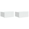 vidaXL V&aelig;gh&aelig;ngt Natbord 2 pcs Hvid 49 x 34,5 x 24 cm Konstrueret tr&aelig;