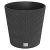 vidaXL plantekrukke 35/37,5 l udtagelig indsats PP rattanlook antracit