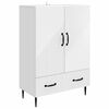 vidaXL Sideboard Hvid 66 x 34,5 x 95 cm Konstrueret tr&aelig;