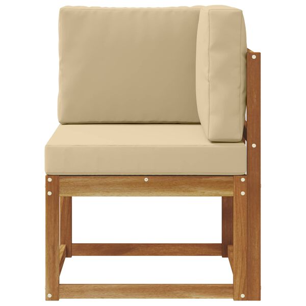 vidaXL Udend&oslash;rs Hj&oslash;rnesofa Massivt Akacietr&aelig;