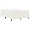 vidaXL Platform sengestel Creme 140 x 190 cm Velourstof