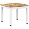 vidaXL Sofabord Hvid 40 x 40,5 x 36 cm Massivt Akacietr&aelig;