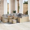 vidaXL Havesofa S&aelig;t 12 pcs Beige polyrattan