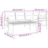 vidaXL loungesæt til haven 2 dele stål antracitgrå