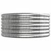 vidaXL plantekasse 368x80x36 cm galvaniseret stål sølvfarvet