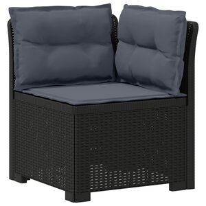 vidaXL 1-personers Havem&oslash;belsofa med Pudefyld Rattan Look PP Antracit