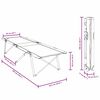 vidaXL Foldende Camping Seng 2 pcs Sort 194 x 62.5 x 42.5 cm