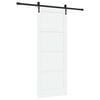 vidaXL Skyded&oslash;r ORKDAL 83 x 211 cm Konstrueret tr&aelig; Hvid og sort