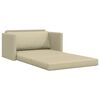 vidaXL Sovesofa 110cm Creme Kunstl&aelig;der