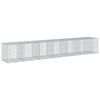 vidaXL gabionkurv med cover 650x100x100 cm galvaniseret jern