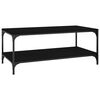 vidaXL sofabord 80x50x40 cm konstrueret tr&aelig; sort