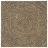 vidaXL Omr&aring;de t&aelig;ppe Naturfarvet og sort 120 x 120 cm Jute