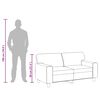 vidaXL 2-personers sofa 120 cm kunstl&aelig;der cremefarvet