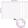 vidaXL Hegnsp&aelig;l Gr&oslash;n 10 x 0,6 m (50 mm net) St&aring;l og PVC