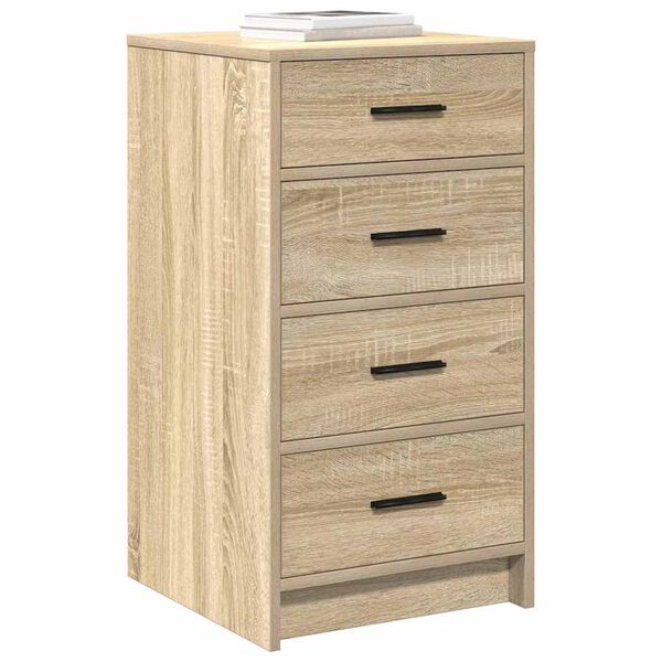 vidaXL Sideboard med skuffe Sonoma-eg 40 x 41 x 75 cm Konstrueret træ