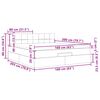 vidaXL osmannisk sengeramme med madras 160x200 cm stof cremefarvet