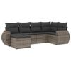 vidaXL sofas&aelig;t til haven 6 dele med hynder polyrattan gr&aring;
