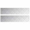vidaXL Trappe Tread 2 stk. 90 x 20 cm S&oslash;lv Aluminium Rektangul&aelig;r