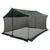 vidaXL Camping tarp med mesh v&aelig;gge Army Gr&oslash;n 340 x 260 x 220 cm
